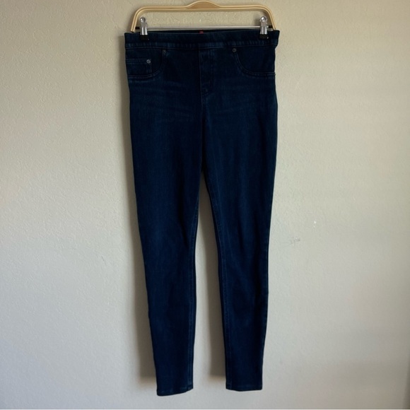 Spanx Denim Jeanish Ankle Leggings Midnight - Picture 2 of 6